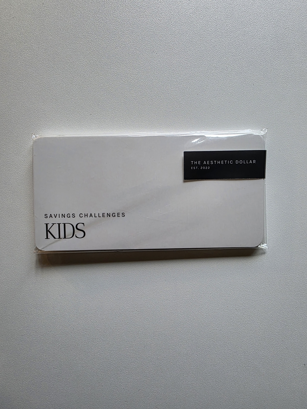 The Aesthetic Dollar Kids Savings Challenges – White